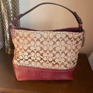 Coach-“C” Logo Canvas Leather Strap/Trim-No C0885-F12518